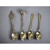 An 1859 silver ball handle spoon by