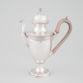 German Silver Coffee Pot, Philip Friederich