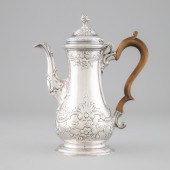 George II Silver Coffee Pot, London,