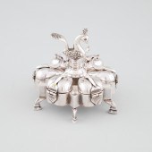 Indian Silver Six-Compartment Spice
