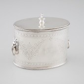 Victorian Silver Straight-Sided Oval
