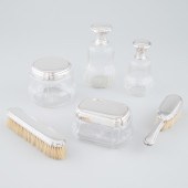French Silver and Cut Glass Dressing