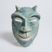 Brooklin Pottery Mask, Theo Harlander,