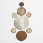 Numismatics: Eight Hungarian Coins,