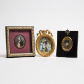 Three Miniature Paintings of Napoleon