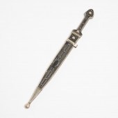Caucasian Nickel Silver Kindjal Dagger,