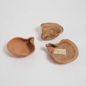 Three Levantine Pottery Open Saucer