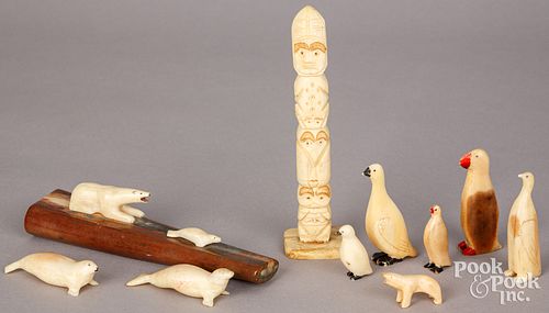 GROUP OF INUIT MINIATURE CARVED 3c9a14