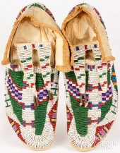 PAIR OF SIOUX INDIAN FULLY BEADED HIDE