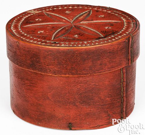 CANADIAN PAINTED BENTWOOD BOX,