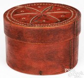 CANADIAN PAINTED BENTWOOD BOX, 19TH