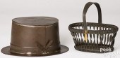 TIN ANNIVERSARY TOP HAT AND BASKET,