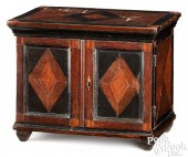 DUTCH PARQUETRY VALUABLES CABINET, LATE