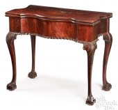NEW YORK CHIPPENDALE MAHOGANY GAMES