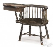 CONNECTICUT WRITING ARM WINDSOR CHAIR,