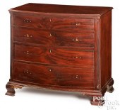 PHILADELPHIA CHIPPENDALE BOWFRONT CHEST