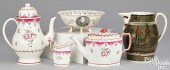 GROUP OF ENGLISH AND FRENCH CERAMICS,