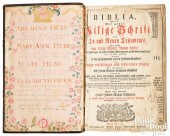 NUREMBERG FAMILY BIBLE, DATED 1768Nuremberg