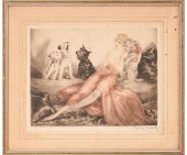Louis Icart (1888-1950, French) framed