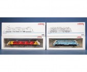 Two Marklin HO train engines 3389 and