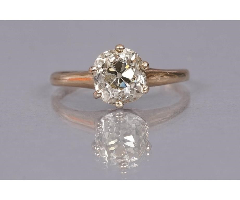 Antique solitaire diamond engagement 3ca350