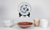 5PC CHINESE PORCELAIN CUPS & PLATES