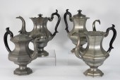 4PC REED & BARTON DIXON & SONS PEWTER