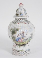 18C VEUVE PERRIN FRENCH FAIENCE PORCELAIN