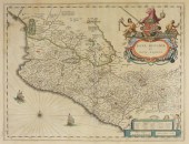 17C. WILLEM BLAEU MAP OF MEXICO Netherlands,1571-1638Map