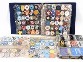 LG COLLECTION OF POKER CHIPS & PLAYER