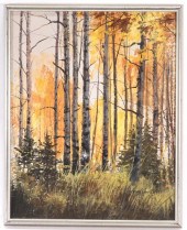 HOWARD CONNOLLY BIRCH FOREST LANDSCAPE