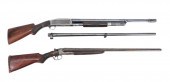 TWO SHOTGUNS ,A double-barrel shotgun,