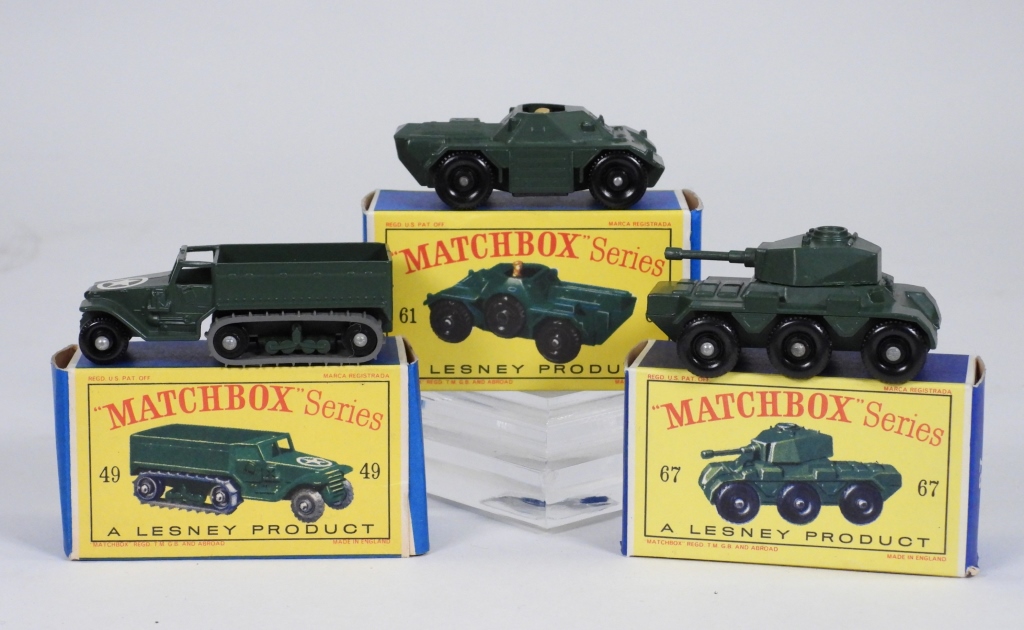 3PC LESNEY MATCHBOX MILITARY ARMY 3ccec4