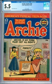 ARCHIE PUBLICATIONS ARCHIE COMICS #52