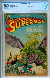 DC COMICS SUPERMAN #78 CBCS 5.0 United