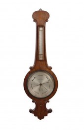 J.L. CASARTELLI BAROMETER AND THERMOMETER,19TH