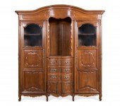FRENCH PROVINCIAL LOUIS XV STYLE WALNUT