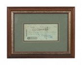 CHARLES DICKENS SIGNED CHECK DATED 1869,
