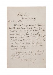 CHARLES DICKENS TWICE SIGNED LETTER,