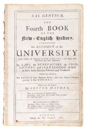 COTTON MATHER, FOURTH BOOK OF HISTORY,
