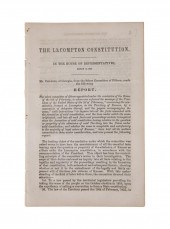 ALEXANDER STEPHENS, LECOMPTON CONSTITUTION,
