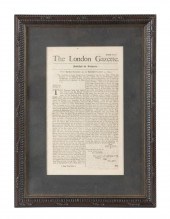 EARLY GEORGIA HISTORY, THE LONDON GAZETTE,