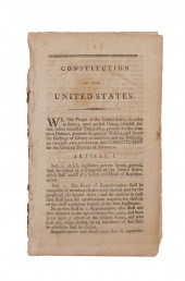 US CONSTITUTION FROM BOOK SET, RICHARD