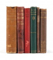 6VOL MARK TWAIN BOOKS WITH FIRST EDITIONS