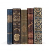 5VOL MARK TWAIN BOOKS WITH SOME FIRST
