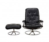 STRESSLESS LEATHER & CHROME CHAIR