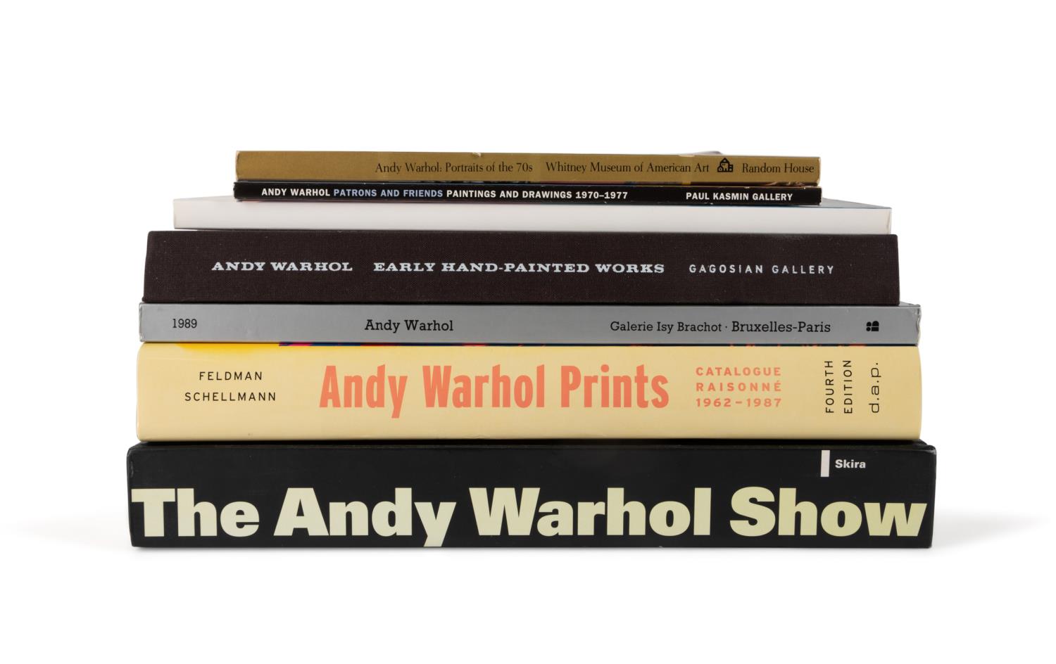 SEVEN COFFEE TABLE BOOKS ON ANDY