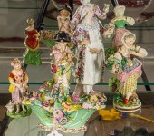 A GROUP OF ENGLISH PORCELAIN FIGURES