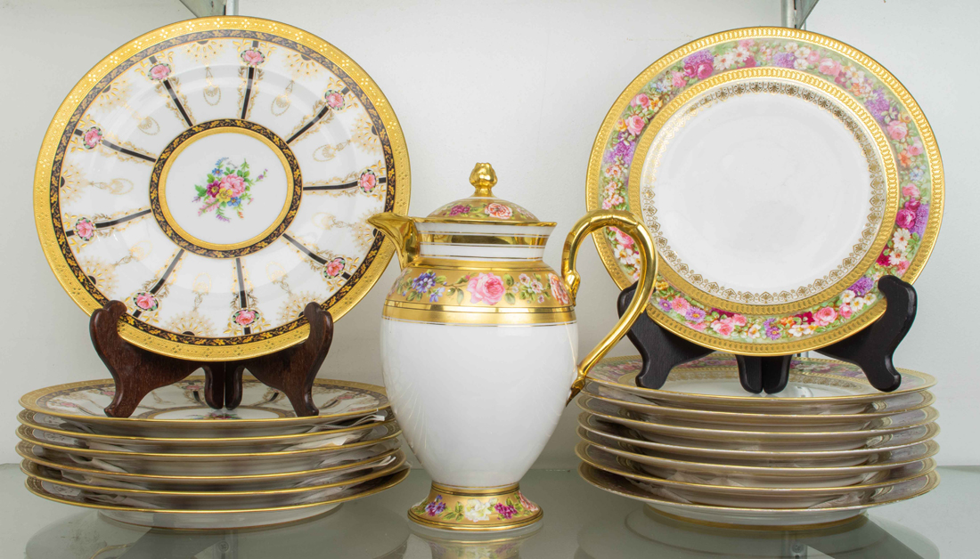 A COLLECTION OF LIMOGES PORCELAIN