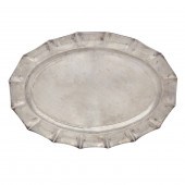 A SPANISH COLONIAL STYLE STERLING TRAY